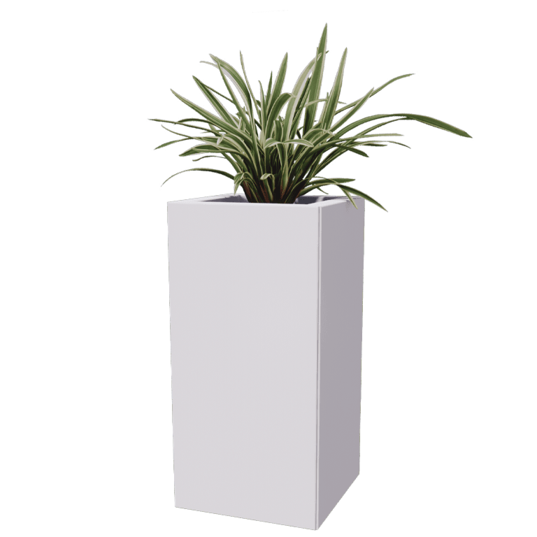Pflanzkübel aus Stahl - Viereckig - 30 x 30 cm