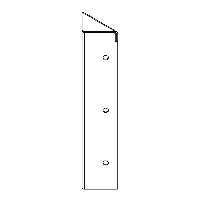 Pflanzkübel aus Stahl - Eckstück 90° - 30 cm