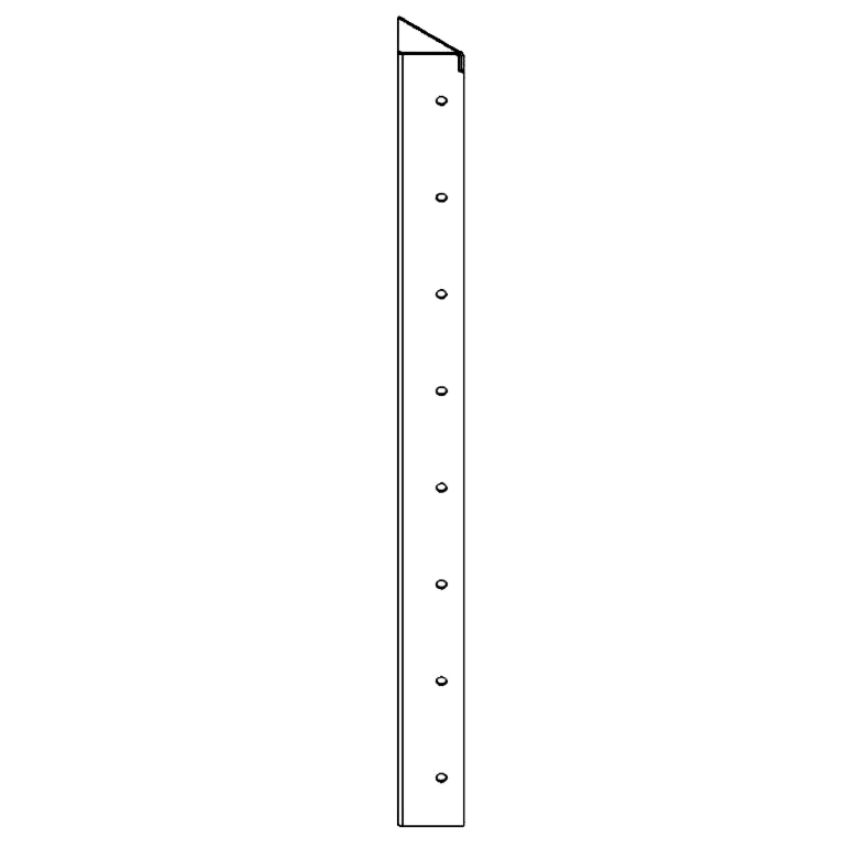 Pflanzkübel aus Stahl - Eckstück 90° - 80 cm
