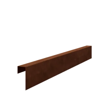 Cortenstahl U-Profil - 15 x 6 x 5 cm - 240 cm