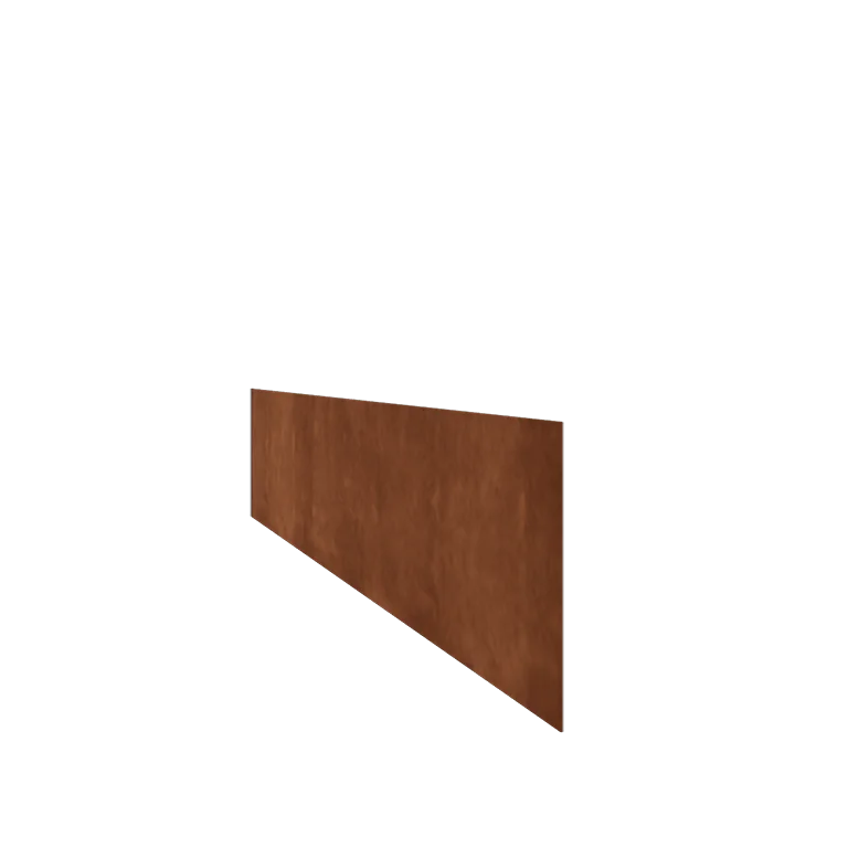 Cortenstahl Beeteinfassung - Gerade - Höhe 25 cm - 240 cm