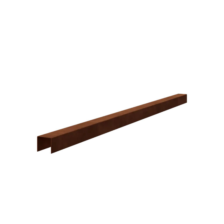 Cortenstahl U-Profil - 5 x 5 x 5 cm - 150 cm