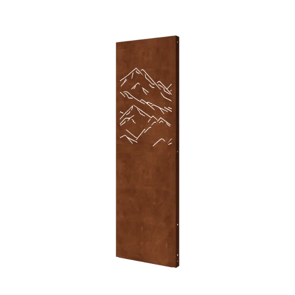 Cortenstahl Sichtschutz Paneel - Bergen 3 - 60 x 6 x 190 cm
