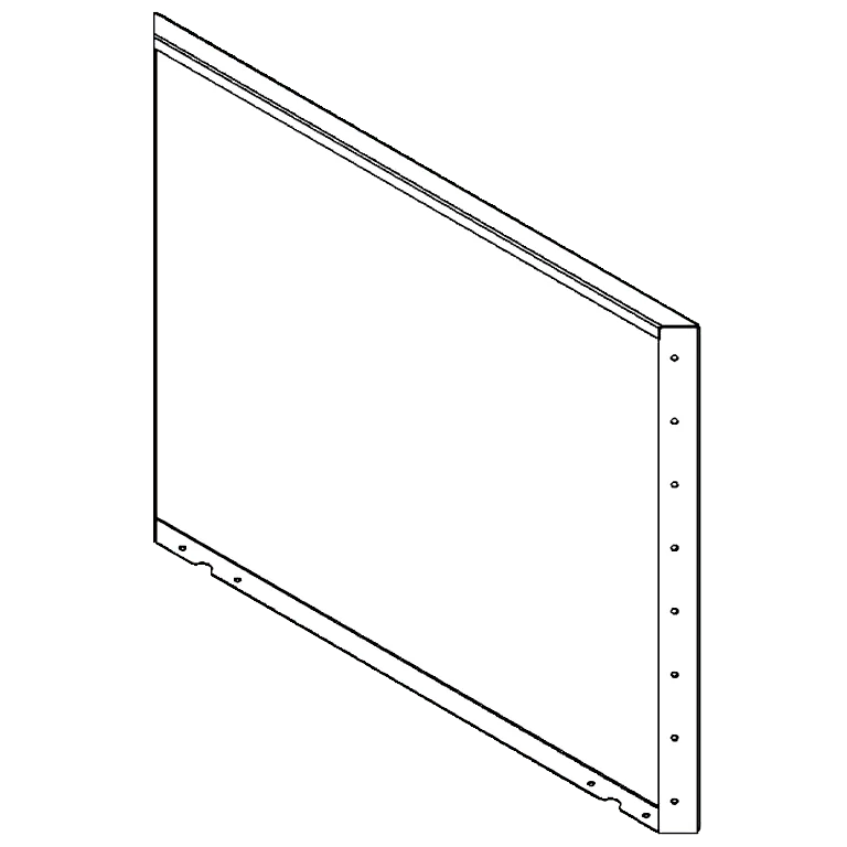 Cortenstahl Pflanzkübel - Paneel - 80 x 100 cm