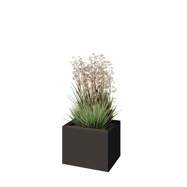 Pflanzkübel aus Stahl - Rechteckig - 40 x 30 x 30 cm - Andere RAL farbe - Ohne Bodenplatte