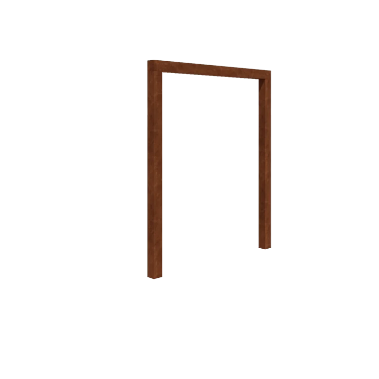 Cortenstahl Pergola - Gerade - 200 x 230 cm - Ohne Betonsockel