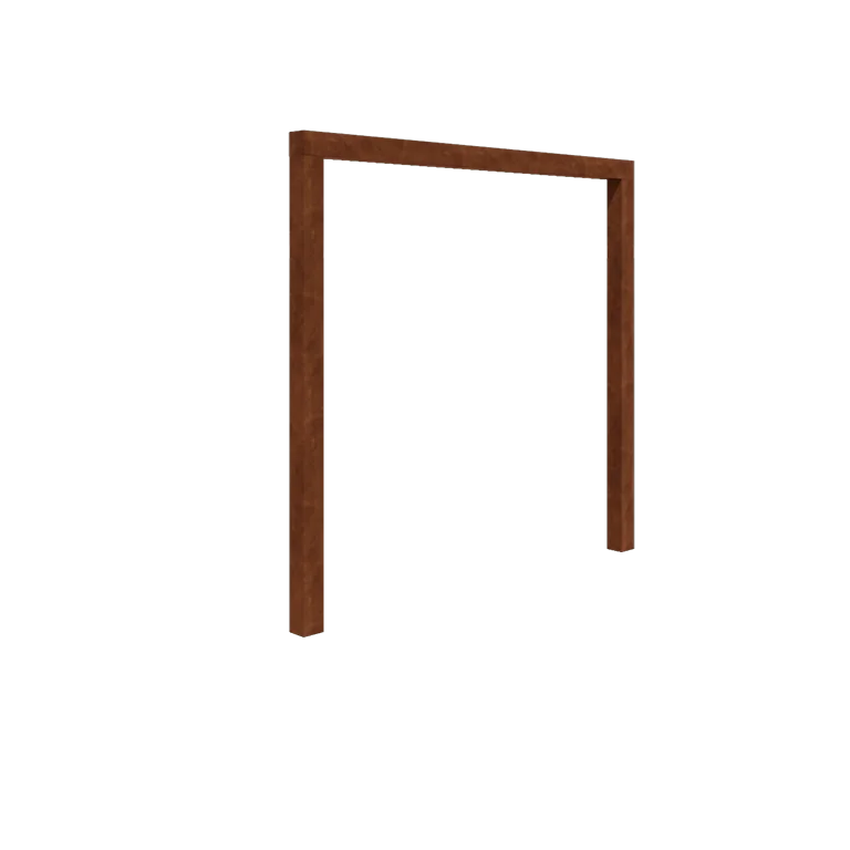 Cortenstahl Pergola - Gerade - 250 x 230 cm - Ohne Betonsockel