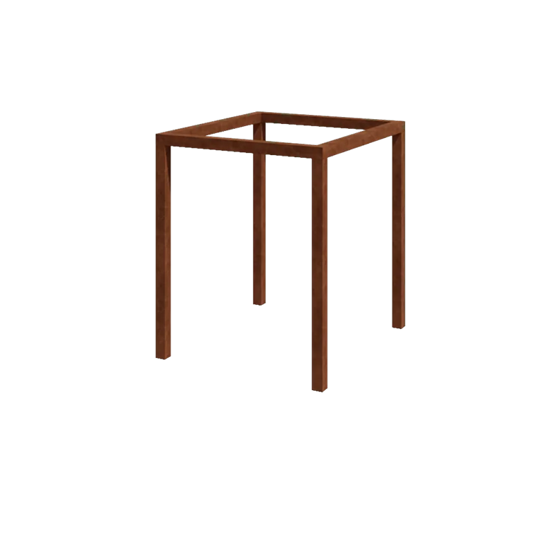 Cortenstahl Pergola - Viereckig - 224 x 200 x 230 cm - Ohne Betonsockel