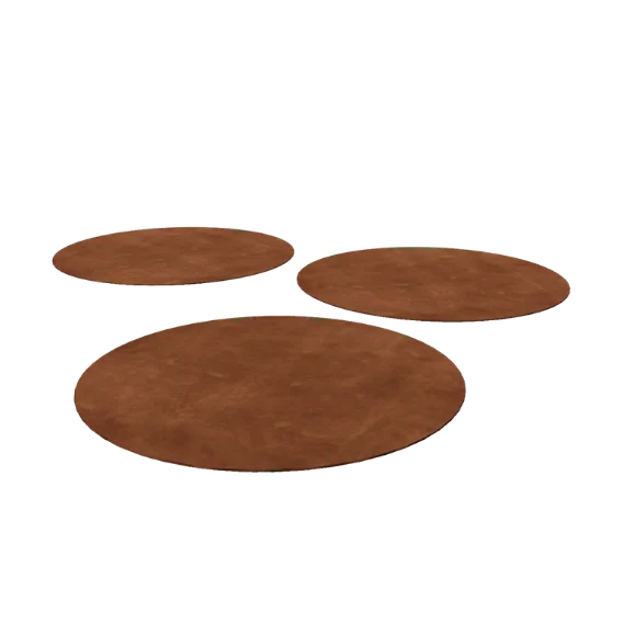Cortenstahl Trittplatte - Rund - 75 cm