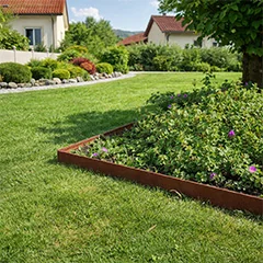 Rasenkanten für klare Gartenwege, Rasenflächen und saubere Pflanzbeete