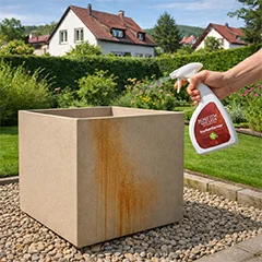 Rostbeschleuniger und Reiniger zur Behandlung und Reinigung von Stahl